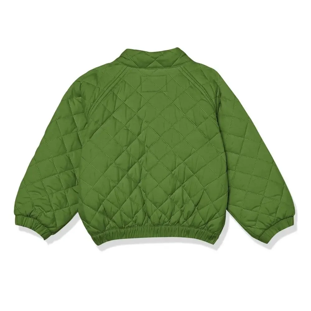 New Amazon Essentials Unisex Kids Lightweight Puffer Jacket Deep Green Size 8